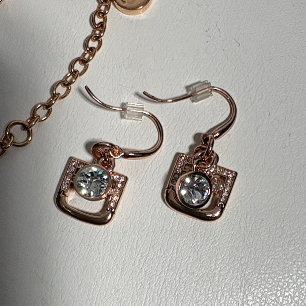Furla Rose Gold Chain Bracelet and Earrings Set - Picture 3 of 7